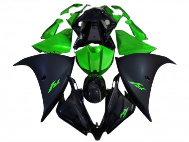 Nero Opaco & Verde 12-14 Yamaha R1 Carena