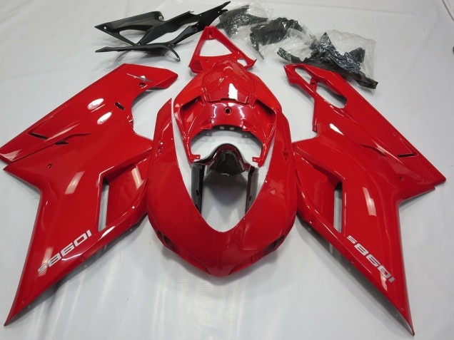 OEM Stile Rosso Lucido 07-14 Ducati 848 1098 1198 Carena