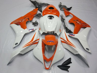 Orange Et Blanc HRC 07-08 Honda CBR600RR Carena