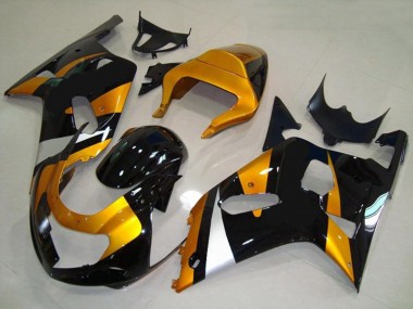 Oro & Nero 01-03 Suzuki GSXR 600-750 Carena