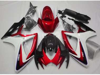 Rosso & Bianco Debadged 06-07 Suzuki GSXR 600-750 Carena
