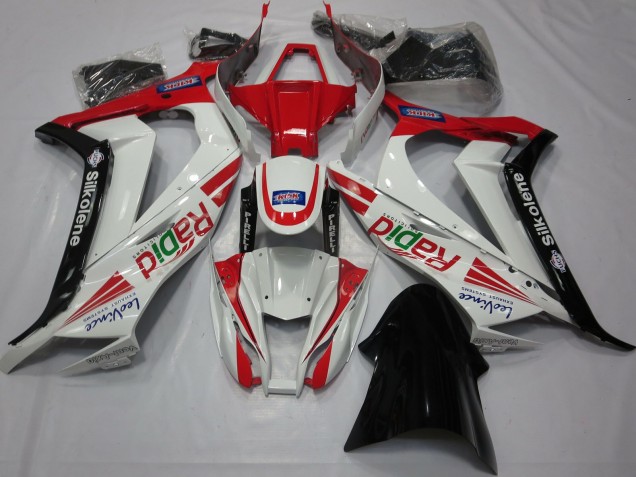 Rosso Bianco Nero 11-15 Kawasaki ZX10R Carena