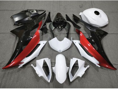 Rosso Bianco & Nero Personalizzato 08-16 Yamaha R6 Carena