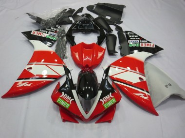 Rosso Bianco Yamalube 12-14 Yamaha R1 Carena