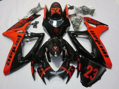 Rosso Jordan 06-07 Suzuki GSXR 600-750 Carena