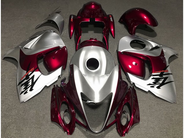 Rosso Lucido & Argento 08-20 Suzuki GSXR 1300 Carena