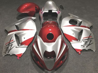Rosso Lucido & Argento 97-07 Suzuki GSXR 1300 Carena