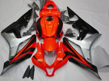 Rosso Lucido Argento & Nero 07-08 Honda CBR600RR Carena