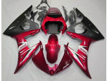 Rosso Lucido & Bianco 03-04 Yamaha R6 Carena