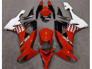 Rosso Lucido & Bianco 08-10 Kawasaki ZX10R Carena