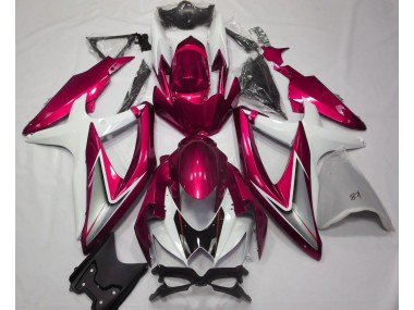 Rosso Lucido & Bianco 08-10 Suzuki GSXR 600-750 Carena
