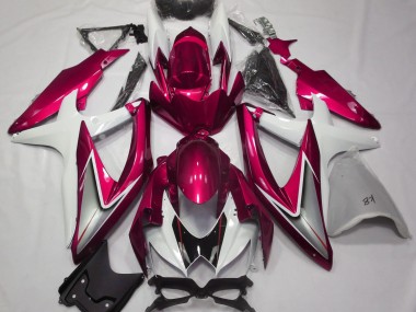 Rosso Lucido & Bianco 08-10 Suzuki GSXR 600-750 Carena