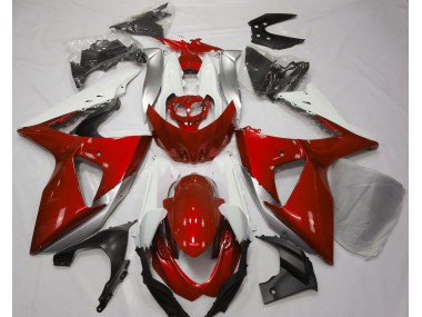 Rosso Lucido & Bianco 09-16 Suzuki GSXR 1000 Carena