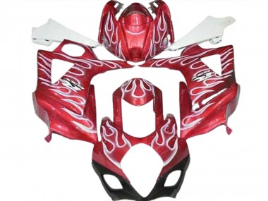 Rosso Lucido & Bianco Fiamma 07-08 Suzuki GSXR 1000 Carena