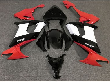 Rosso Lucido Bianco & Nero 08-10 Kawasaki ZX10R Carena