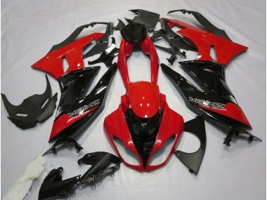 Rosso Lucido & Nero 09-12 Kawasaki ZX6R Carena