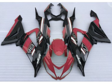 Rosso Lucido & Nero 13-18 Kawasaki ZX6R Carena