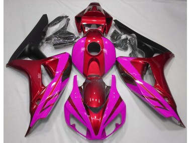 Rosso Lucido & Rosa 06-07 Honda CBR1000RR Carena