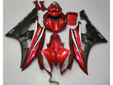 Rosso Nero & Bianco 06-07 Yamaha R6 Carena