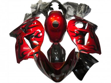 Rosso & Nero Fiamma 97-07 Suzuki GSXR 1300 Carena