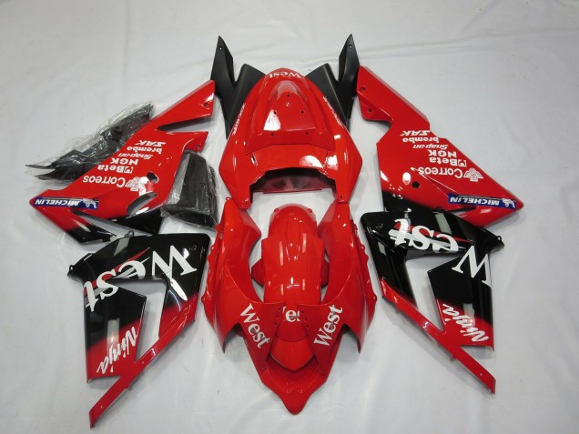 Rosso West 04-05 Kawasaki ZX10R Carena