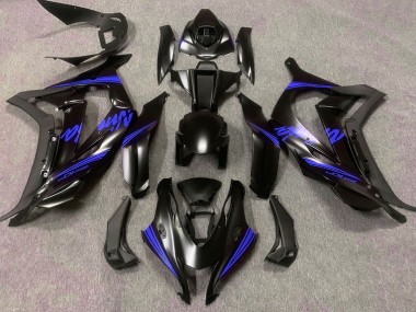 Satinato Nero & Blu 16-19 Kawasaki ZX10R Carena