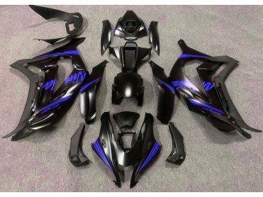 Satinato Nero & Blu 16-19 Kawasaki ZX10R Carena