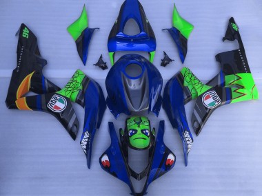 Squalo Blu & Verde 07-08 Honda CBR600RR Carena