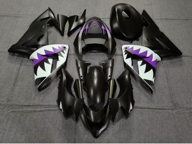 Squalo Nero Opaco & Viola 04-05 Kawasaki ZX10R Carena