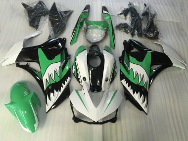 Squalo Verde & Bianco 15-18 Yamaha R3 Carena