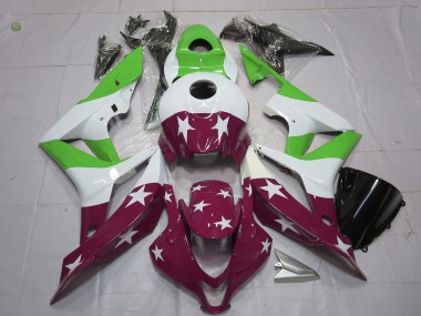 Stelle & Strisce Verdi & Marroni 07-08 Honda CBR600RR Carena