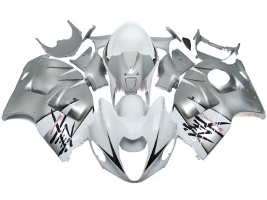 Stile Argento & Bianco Lucido OEM 97-07 Suzuki GSXR 1300 Carena