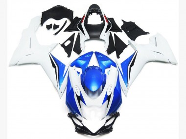 Stile Bianco Lucido & Blu 11-24 Suzuki GSXR 600-750 Carena