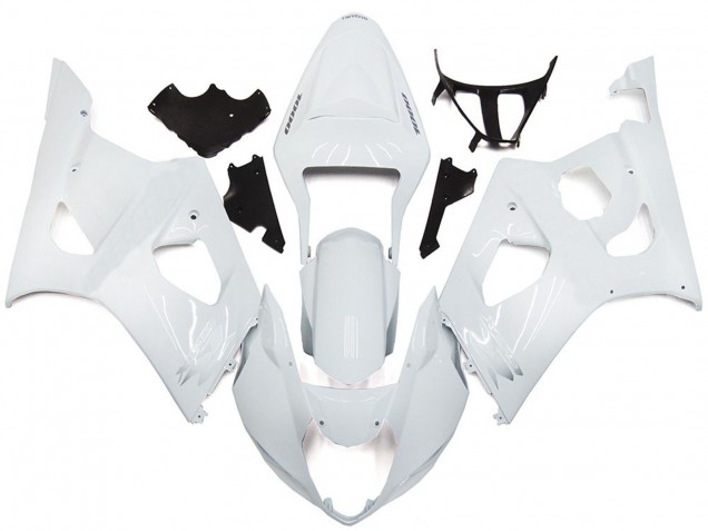 Stile Bianco Lucido Semplice 03-04 Suzuki GSXR 1000 Carena