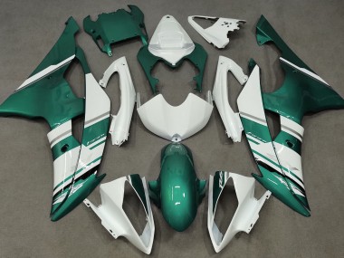 Stile Bianco Lucido & Verde Schiuma Di Mare OEM 08-16 Yamaha R6 Carena