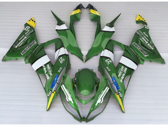 Stile Logo Verde 13-18 Kawasaki ZX6R Carena