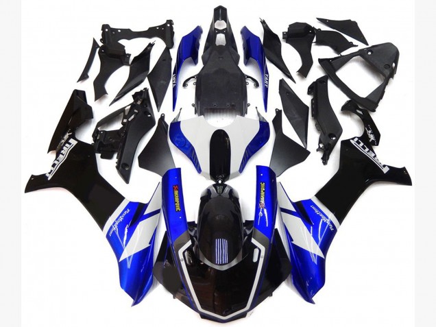 Stile Personalizzato Blu & Bianco 15-19 Yamaha R1 Carena