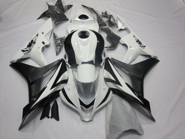 Stile Personalizzato OEM Bianco & Nero 07-08 Honda CBR600RR Carena