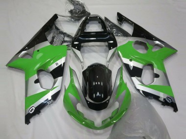 Stile Verde Argento OEM 00-02 Suzuki GSXR 1000 Carena