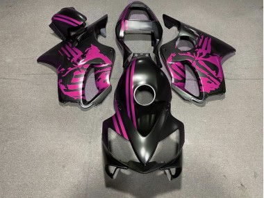 Teschio Nero Opaco & Rosa 01-03 Honda CBR600 F4i Carena