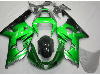 Verde & Argento 01-03 Suzuki GSXR 600-750 Carena