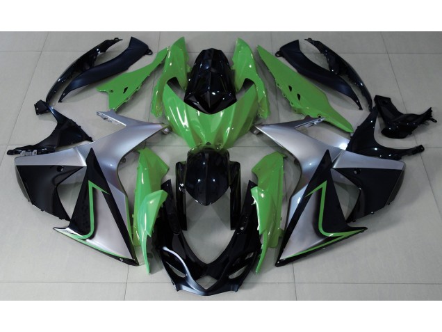 Verde Argento & Nero 09-16 Suzuki GSXR 1000 Carena