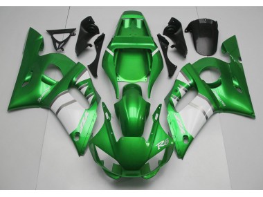 Verde & Bianco 98-02 Yamaha R6 Carena