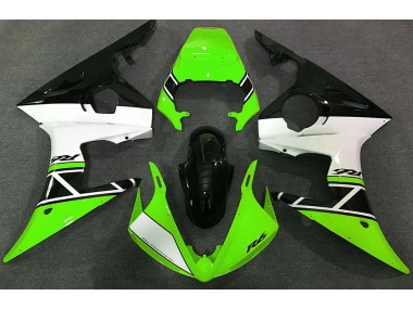 Verde Bianco & Nero 03-04 Yamaha R6 Carena