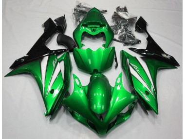 Verde Bianco & Nero 07-08 Yamaha R1 Carena