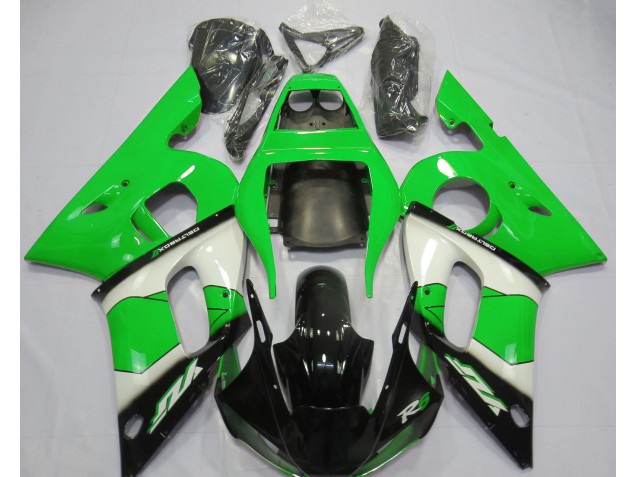 Verde Bianco & Nero 98-02 Yamaha R6 Carena