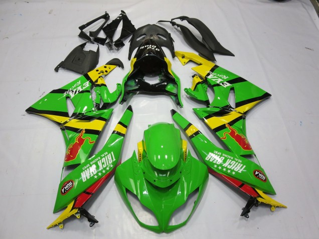 Verde Giallo 09-12 Kawasaki ZX6R Carena