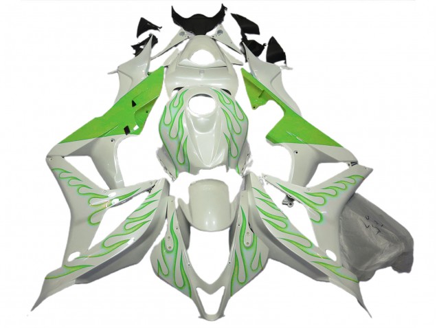 Verde Lime Fiamma Su Bianco 07-08 Honda CBR600RR Carena