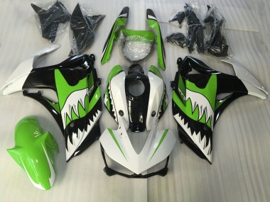 Verde Lime & Squalo Bianco 15-18 Yamaha R3 Carena