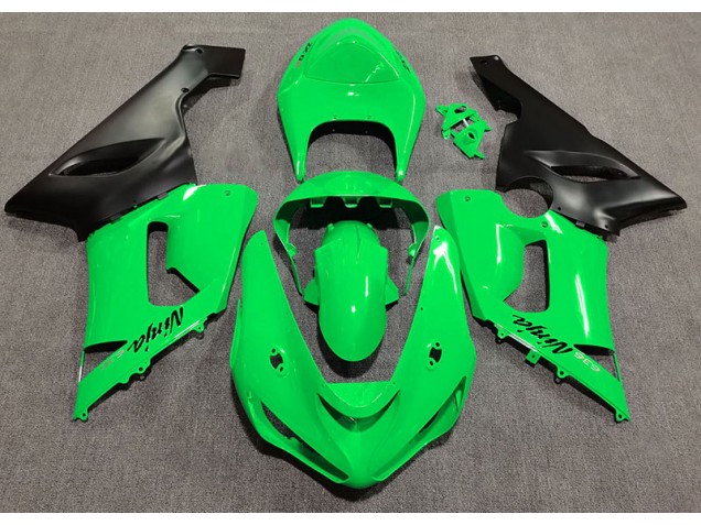 Verde Lucido 05-06 Kawasaki ZX6R Carena
